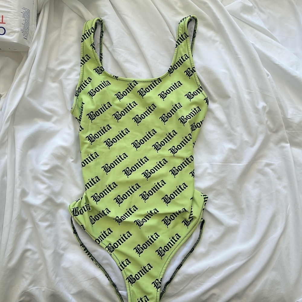 Viva La Bonita Lime Green Bathing Suit